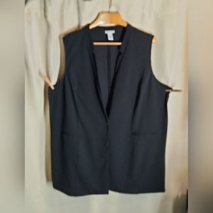 Catherine's 3X/4X  women's black stretch vest